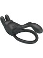 PRETTY LOVE SETH DOBLE ANILLO VIBRADOR RABBIT 7 VIBRACIONES NEGRO