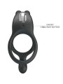 PRETTY LOVE SETH DOBLE ANILLO VIBRADOR RABBIT 7 VIBRACIONES NEGRO