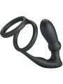 PRETTY LOVE EMONI ANILLO PENE PLUG ANAL 12 VIBRACIONES NEGRO