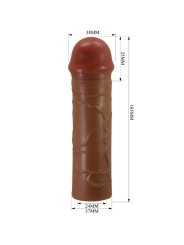 PRETTY LOVE NILE FUNDA PARA PENE CON EXTENSION DE 25 CM MULATO