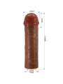PRETTY LOVE NILE FUNDA PARA PENE CON EXTENSION DE 25 CM MULATO