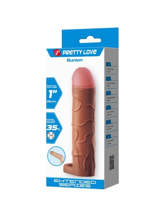 PRETTY LOVE BUNION FUNDA PARA PENE CON EXTENSION DE 25 CM MULATO