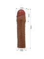 PRETTY LOVE CHANE FUNDA PARA PENE CON EXTENSION DE 5 CM MULATO