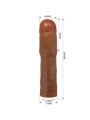 PRETTY LOVE KYLIAN FUNDA PARA PENE CON EXTENSION DE 76 CM MULATO