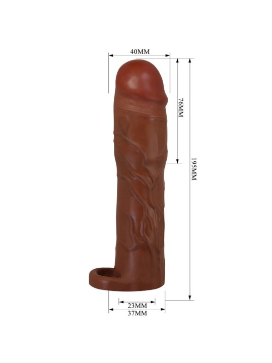PRETTY LOVE GERD FUNDA PARA PENE CON EXTENSION DE 76 CM MULATO