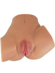 CRAZY BULL EMILIA TRASERO VIBRADOR CON VAGINA Y ANO REALISTICO NATURAL CONTROL REMOTO