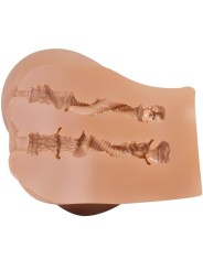 CRAZY BULL EMILIA TRASERO VIBRADOR CON VAGINA Y ANO REALISTICO NATURAL CONTROL REMOTO