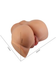 CRAZY BULL EMILIA TRASERO VIBRADOR CON VAGINA Y ANO REALISTICO NATURAL CONTROL REMOTO