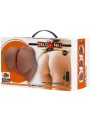 CRAZY BULL EMILIA TRASERO VIBRADOR CON VAGINA Y ANO REALISTICO NATURAL CONTROL REMOTO