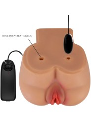 CRAZY BULL KYLIE TRASERO VIBRADOR CON VAGINA Y ANO REALISTICO NATURAL CONTROL REMOTO