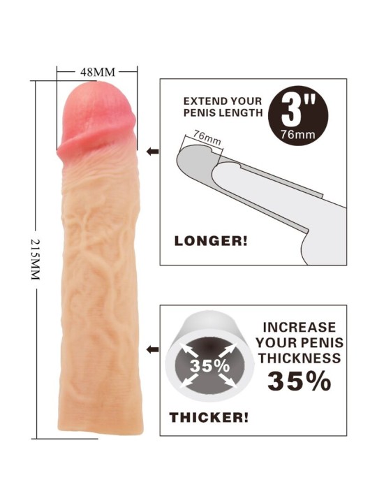 PRETTY LOVE DEREK FUNDA PENE CON EXTENSION DE 76 CM NATURAL
