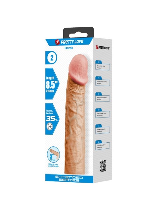 PRETTY LOVE DEREK FUNDA PENE CON EXTENSION DE 76 CM NATURAL
