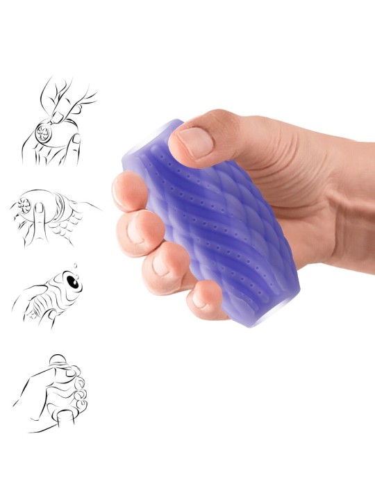 PRETTY LOVE ATHENA EROS MASTURBADOR MASCULINO SILICONA MORADO
