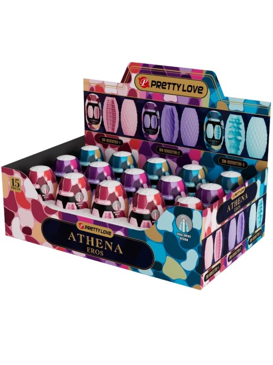 PRETTY LOVE ATHENA EROS PACK 15 MASTURBADORES MASCULINOS VARIOS