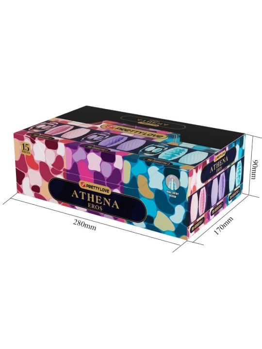 PRETTY LOVE ATHENA EROS PACK 15 MASTURBADORES MASCULINOS VARIOS