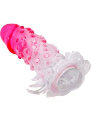 PRETTY LOVE WILFORD FUNDA REALISTICA ALARGADORA CON RELIEVE PARA PENE ROSA