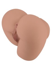 CRAZY BULL BERNACE TRASERO VIBRADOR CON VAGINA Y ANO REALISTICO NATURAL CONTROL REMOTO