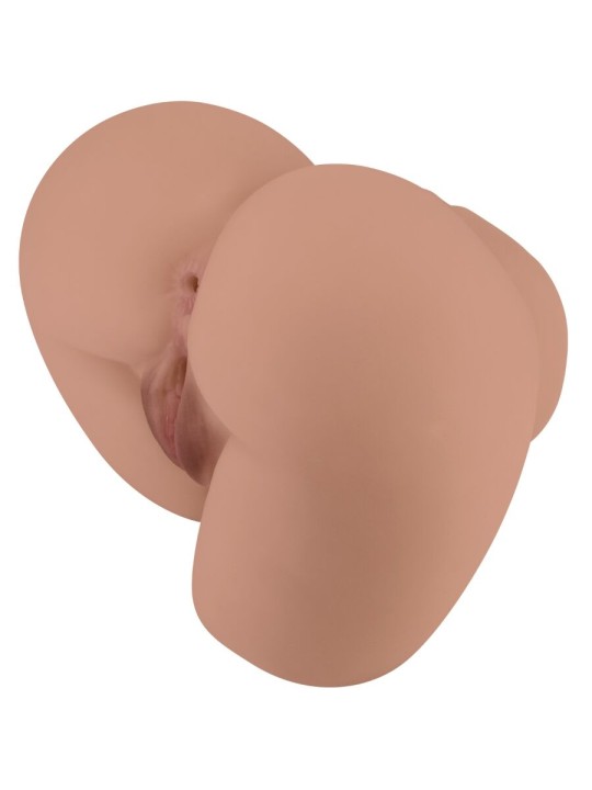 CRAZY BULL BERNACE TRASERO VIBRADOR CON VAGINA Y ANO REALISTICO NATURAL CONTROL REMOTO