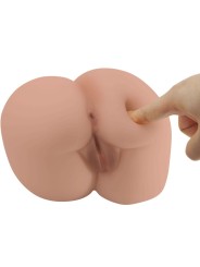 CRAZY BULL BERNACE TRASERO VIBRADOR CON VAGINA Y ANO REALISTICO NATURAL CONTROL REMOTO