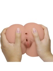 CRAZY BULL BERNACE TRASERO VIBRADOR CON VAGINA Y ANO REALISTICO NATURAL CONTROL REMOTO