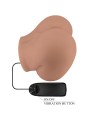 CRAZY BULL BERNACE TRASERO VIBRADOR CON VAGINA Y ANO REALISTICO NATURAL CONTROL REMOTO