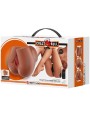 CRAZY BULL BERNACE TRASERO VIBRADOR CON VAGINA Y ANO REALISTICO NATURAL CONTROL REMOTO