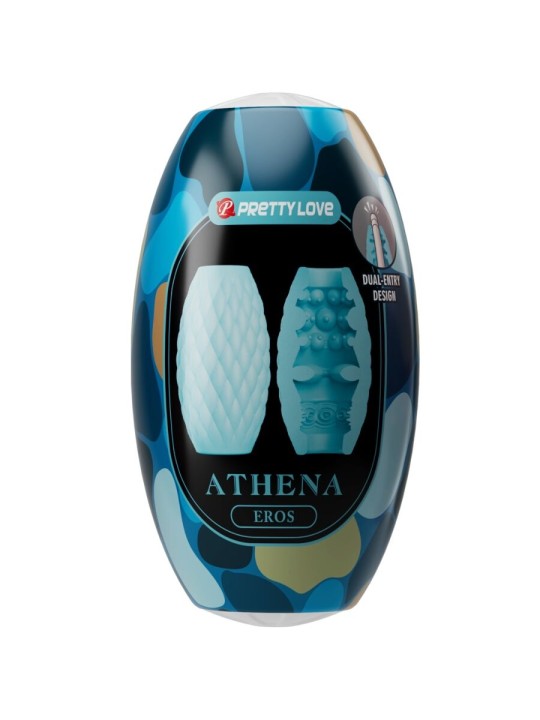 PRETTY LOVE ATHENA EROS MASTURBADOR MASCULINO SILICONA CELESTE