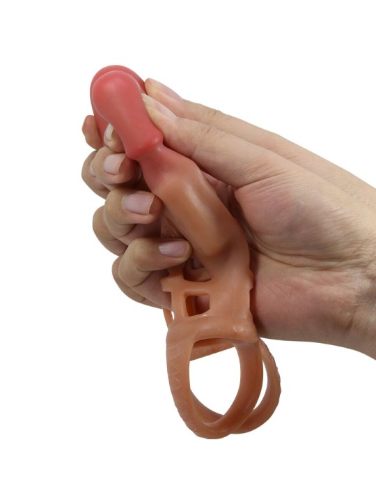 PRETTY LOVE PRESTON FUNDA PARA PENE CON VIBRACION DE 18 CM
