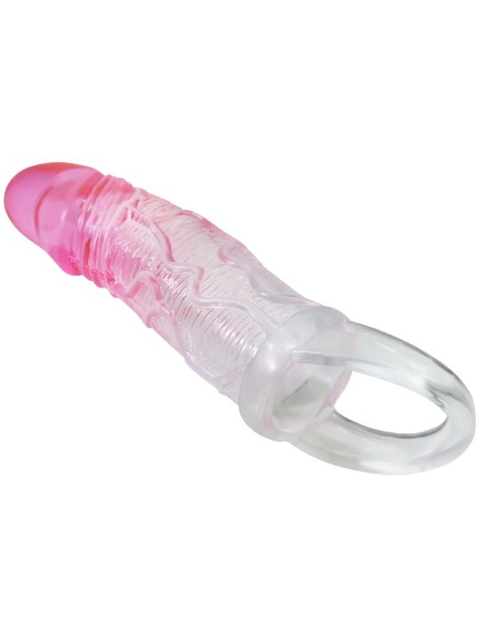 PRETTY LOVE ODES FUNDA REALISTICA ALARGADORA DE 2 CM PARA PENE ROSA