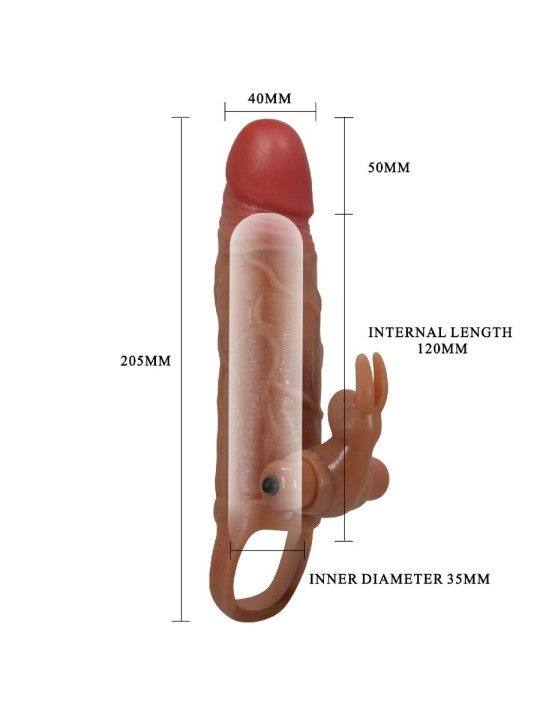 PRETTY LOVE OSMAR FUNDA PARA PENE ESTIMULADOR DE CLITORIS CON VIBRACION