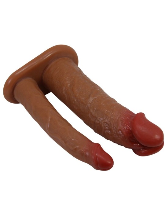 PRETTY LOVE YAIRON FUNDA PARA PENE DOBLE CON EXTENSION DE 4 CM MULATO