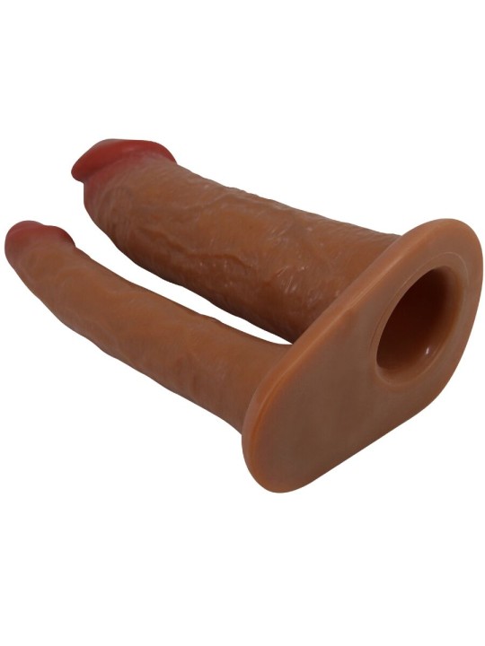 PRETTY LOVE YAIRON FUNDA PARA PENE DOBLE CON EXTENSION DE 4 CM MULATO