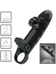 ROMANCE FUNDA PARA PENE CON VIBRACION NEGRO