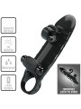 ROMANCE FUNDA PARA PENE CON VIBRACION NEGRO