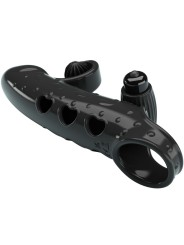 ROMANCE FUNDA PARA PENE CON VIBRACION NEGRO