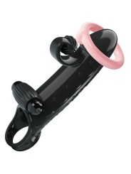 ROMANCE FUNDA PARA PENE CON VIBRACION NEGRO