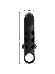 ROMANCE FUNDA PARA PENE CON VIBRACION NEGRO