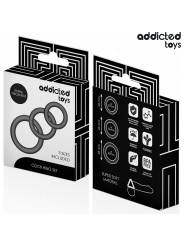 ADDICTED TOYS SET DE ANILLOS SILICONA MODELO 1