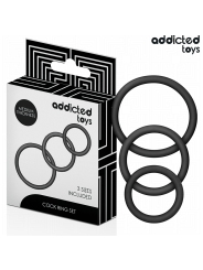 ADDICTED TOYS SET DE ANILLOS SILICONA MODELO 2