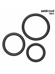 ADDICTED TOYS SET DE ANILLOS SILICONA MODELO 2