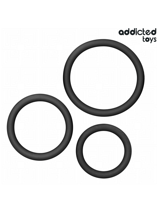 ADDICTED TOYS SET DE ANILLOS SILICONA MODELO 2
