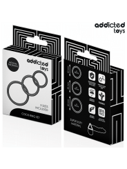 ADDICTED TOYS SET DE ANILLOS SILICONA MODELO 2