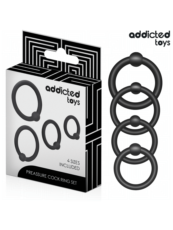 ADDICTED TOYS SET ANILLOS SILICONA DE PRESION