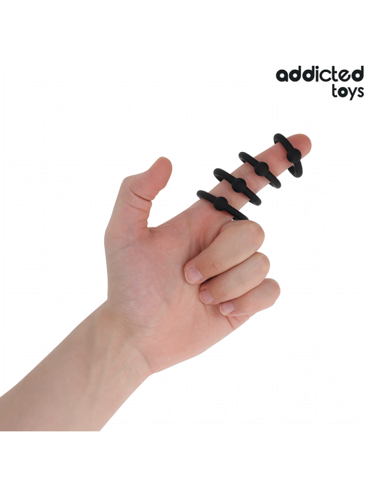 ADDICTED TOYS SET ANILLOS SILICONA DE PRESION