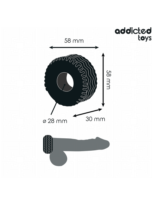 ADDICTED TOYS ANILLO PARA EL PENE EXTRA GRUESO