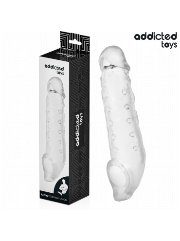ADDICTED TOYS FUNDA PARA EL PENE TRANSPARENTE TALLA S 23 CM