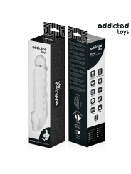ADDICTED TOYS FUNDA PARA EL PENE TRANSPARENTE TALLA S 23 CM