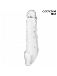 ADDICTED TOYS FUNDAS PARA EL PENE TRANSPARENTE TALLA M 27 CM