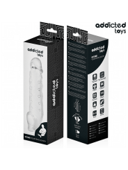 ADDICTED TOYS FUNDAS PARA EL PENE TRANSPARENTE TALLA M 27 CM