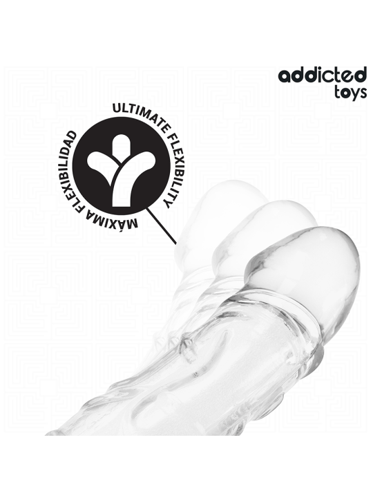 ADDICTED TOYS EXTENSOR PARA EL PENE TRANSPARENTE 27 CM